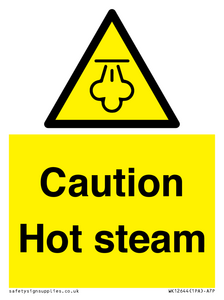 Caution Hot steam